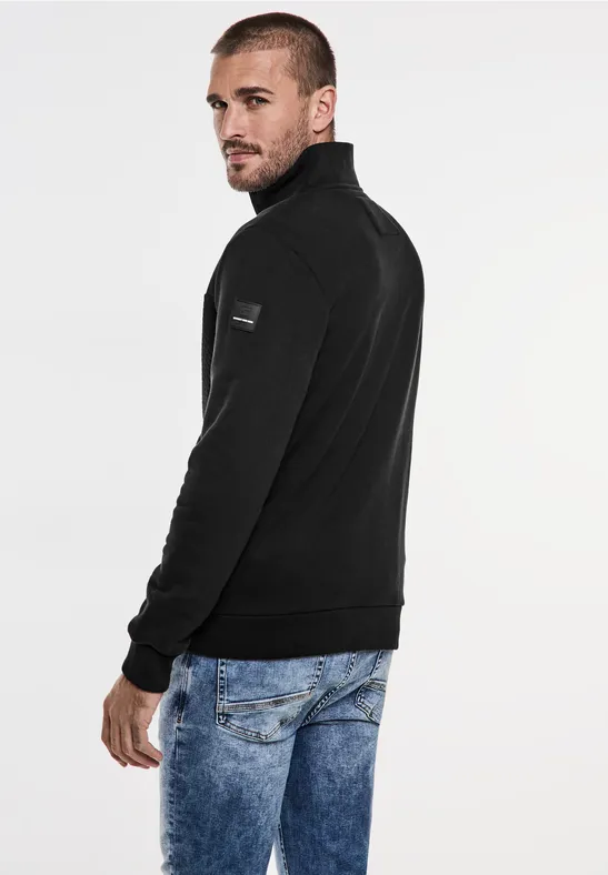 Street One Sweatjacke mit Materialmix Fabrikverkauf