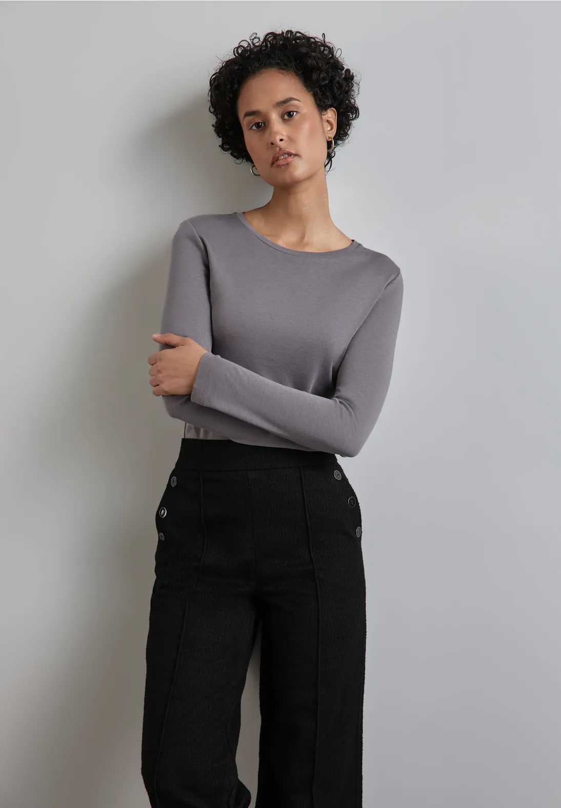 Street One Basic Langarmshirt Sonderangebot