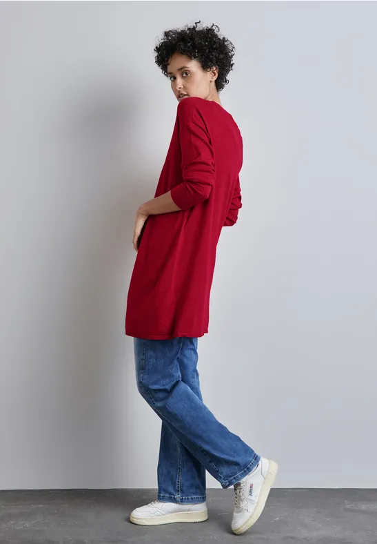 Street One Langer Feinstrickcardigan Valentinstagsangebot