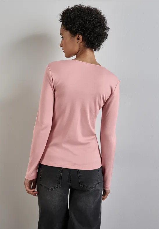 Street One Shirt mit Herzausschnitt Lagerräumung