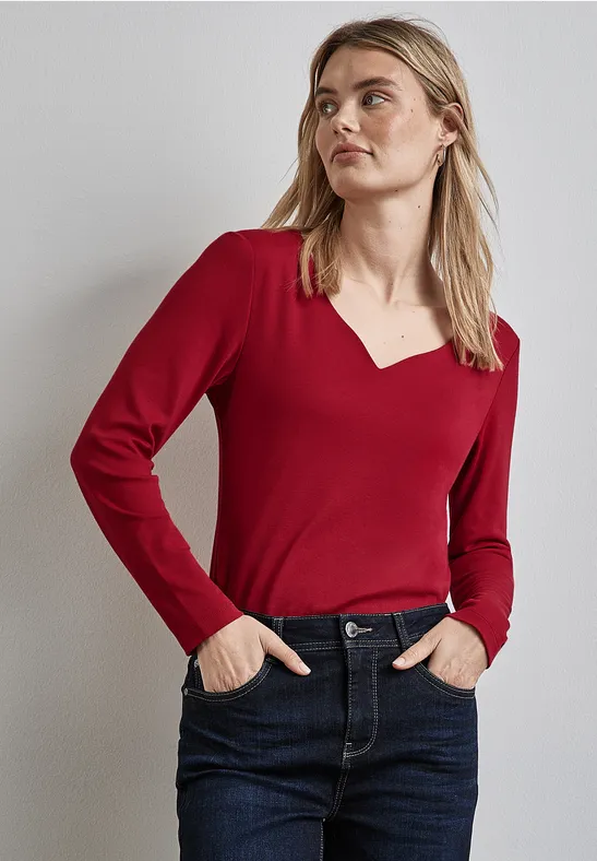 Street One Shirt mit Herzausschnitt Neuheiten