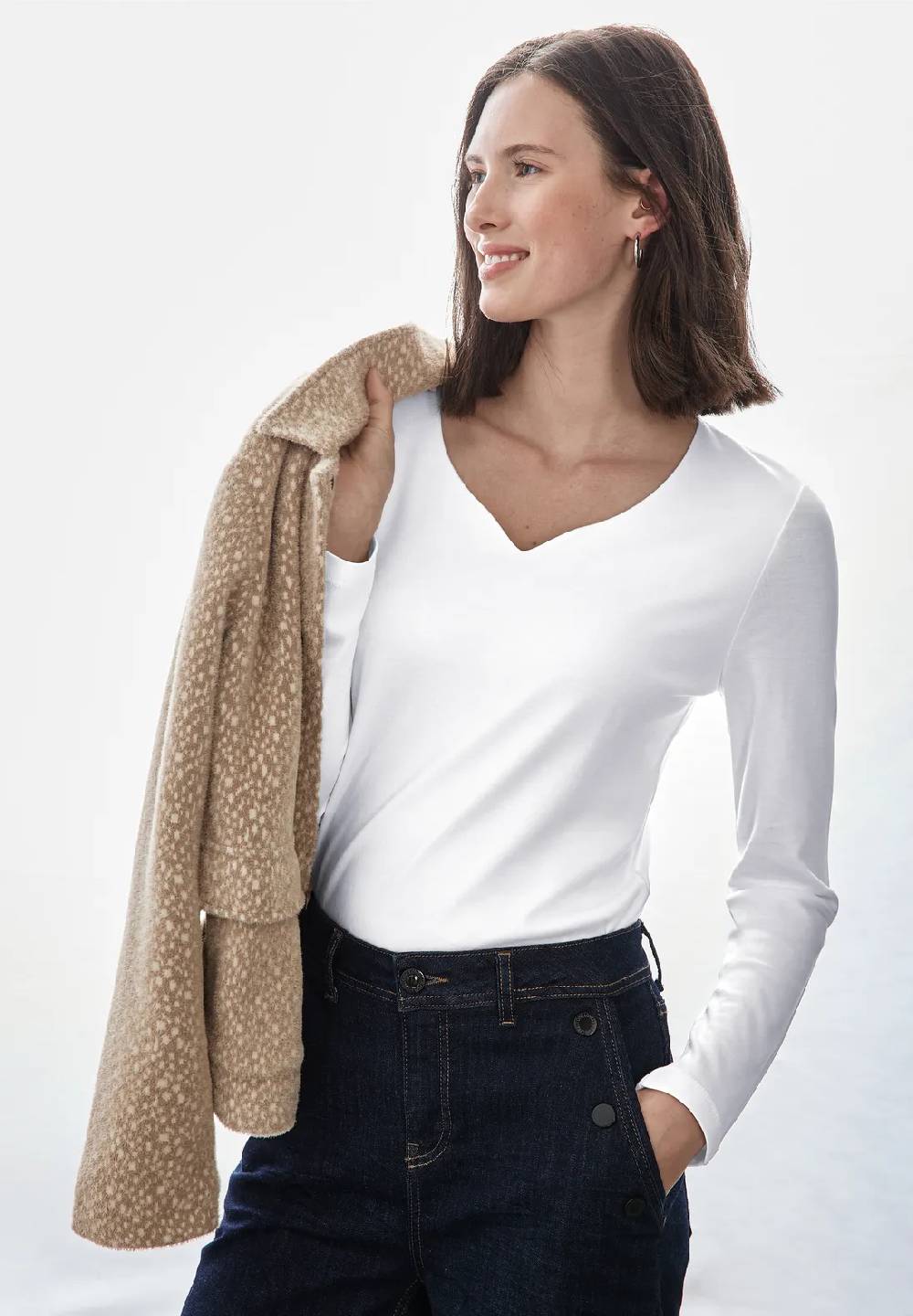 Street One Shirt mit Herzausschnitt Sonderangebote