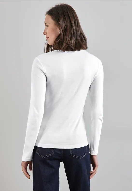 Street One Shirt mit Herzausschnitt Sonderangebote