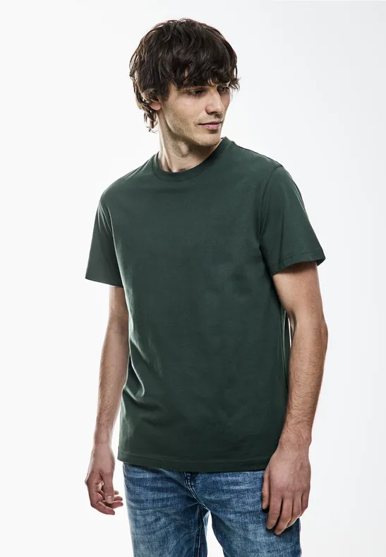 Street One Basic T-Shirt in Unifarbe Riesige Ersparnisse