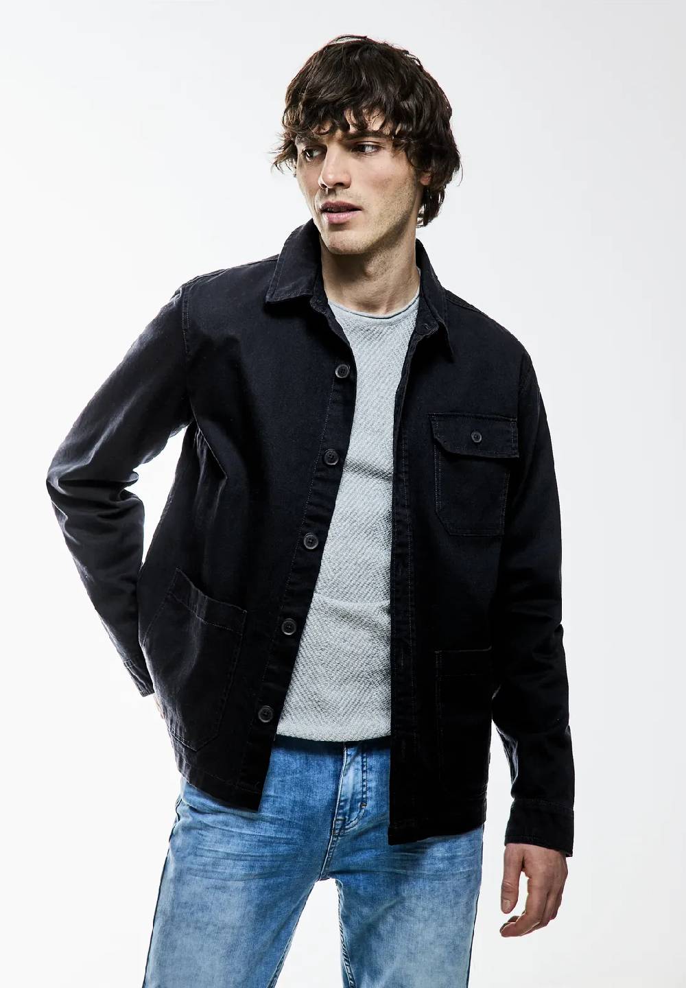 Street One Overshirt in washed Optik Tiefpreis