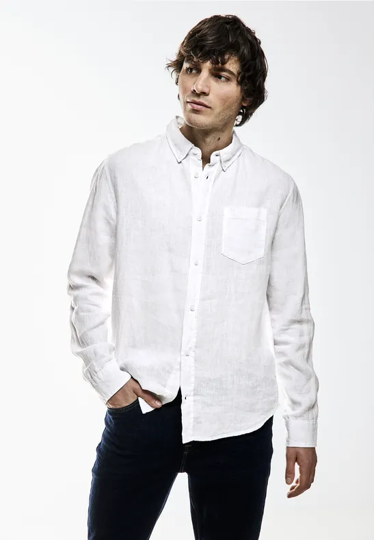 Street One Button Down Leinenhemd Kostenlose Rückgabe