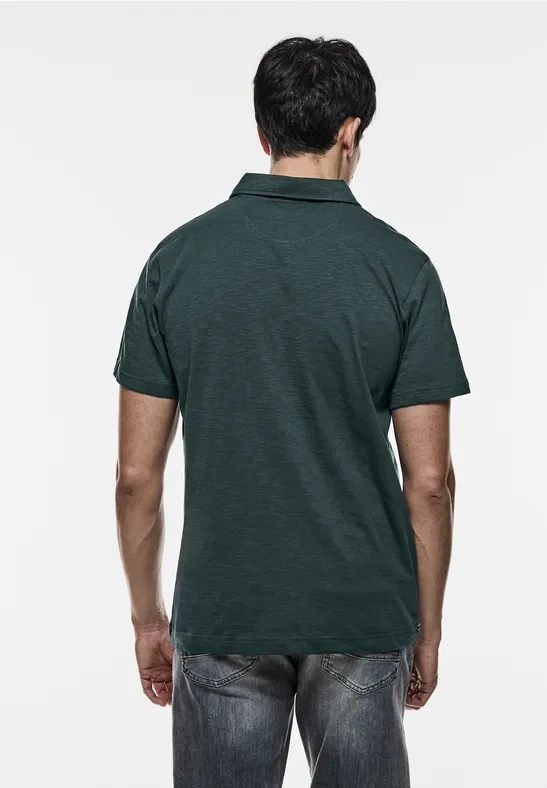Street One Slub Jersey Poloshirt Letzte 2 Tage