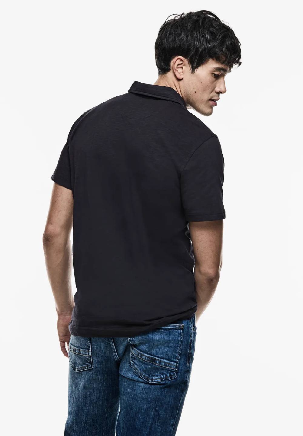 Street One Slub Jersey Poloshirt Bis zu 50% Rabatt
