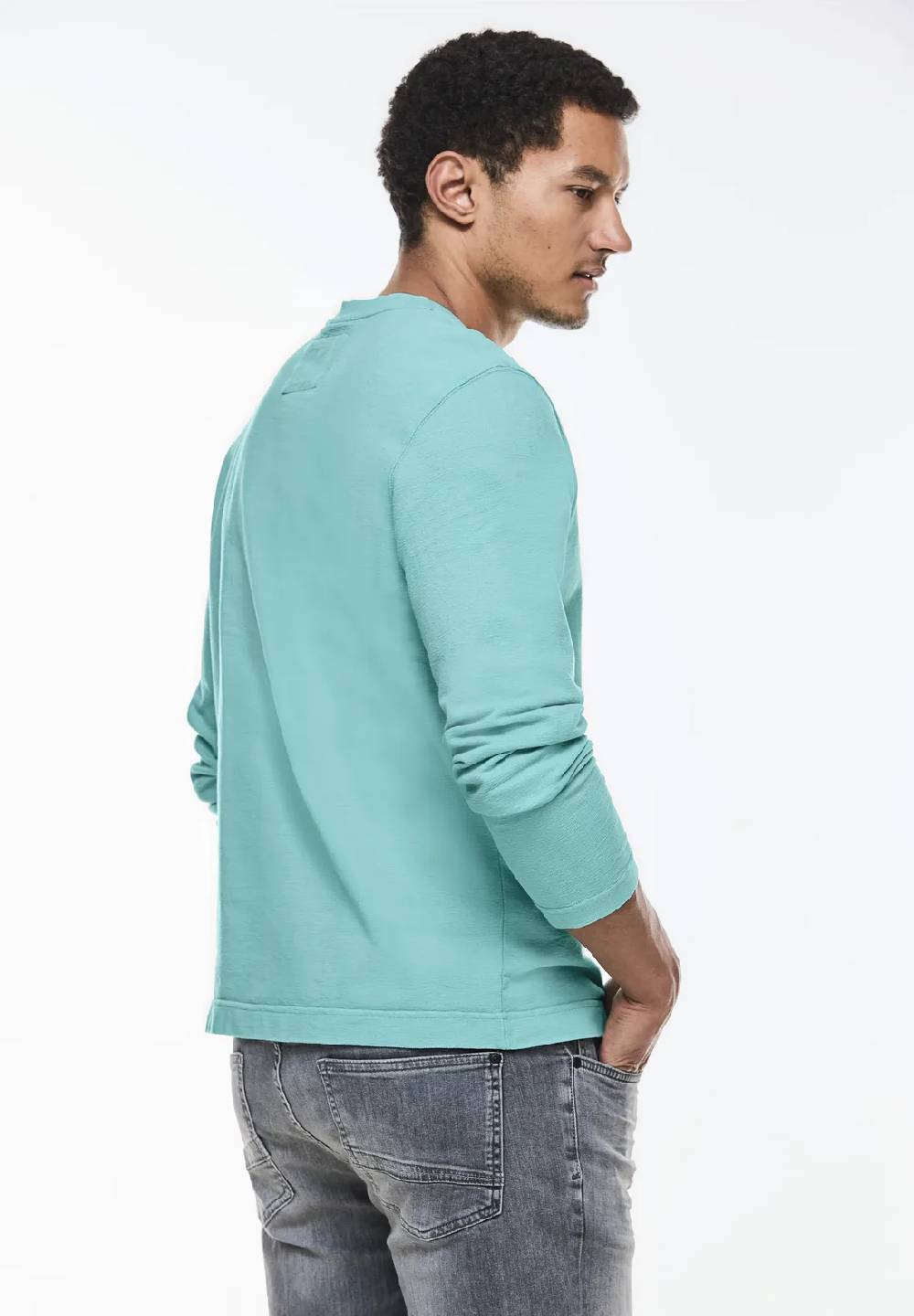 Street One Washed Henleyshirt Nur noch ein Tag übrig