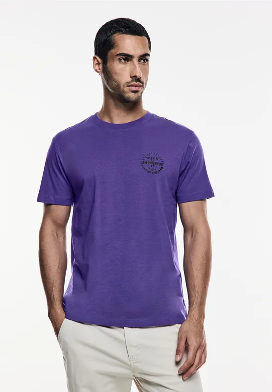 Street One T-Shirt mit Brustprint Im Verkauf