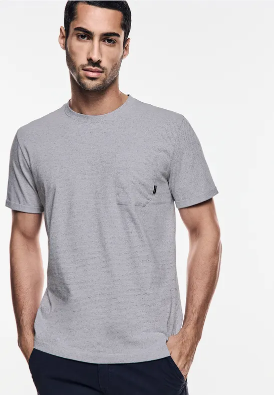 Street One T-Shirt mit feinen Streifen 50% Rabatt für begrenzte Zeit