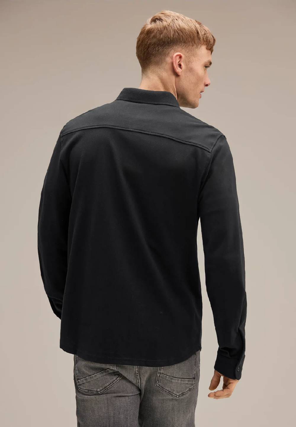 Street One Piquée Langarmshirt Hotsell