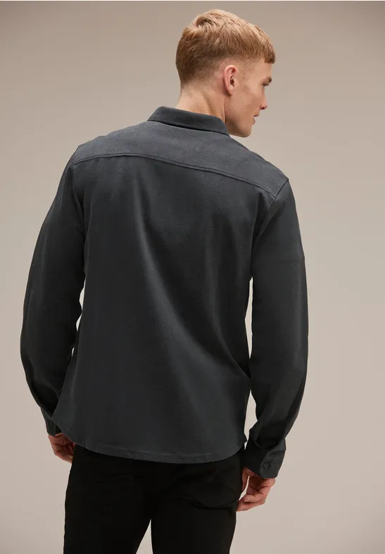 Street One Piquée Langarmshirt im Angebot