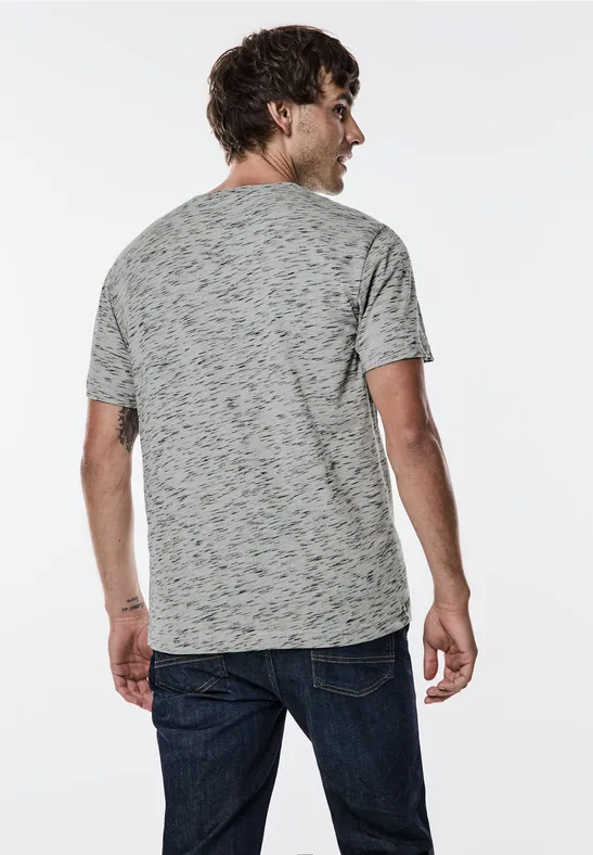 Street One T-Shirt in Melange-Optik Rabatt