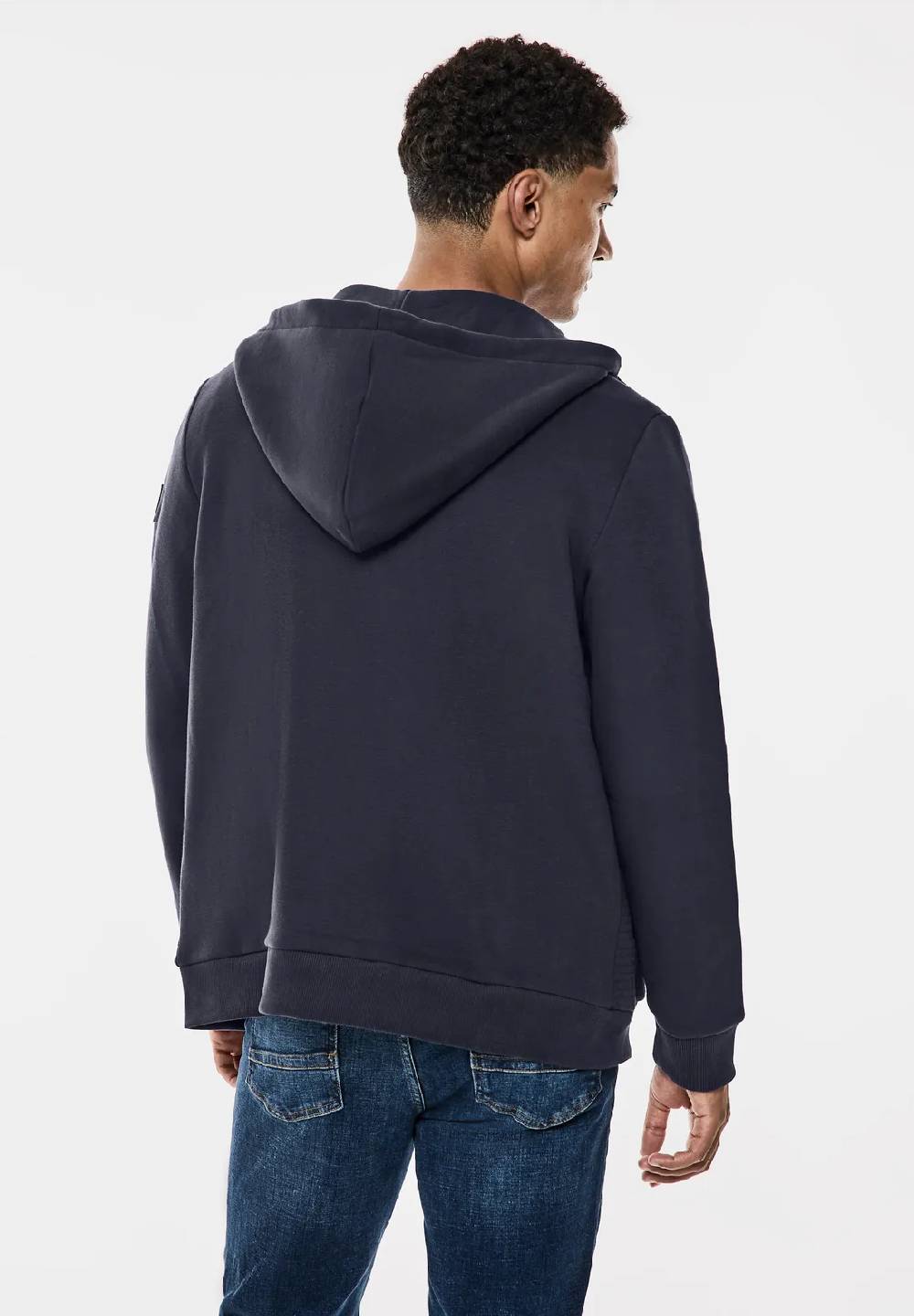 Street One Sweatjacke mit Materialmix Begrenztes Angebot
