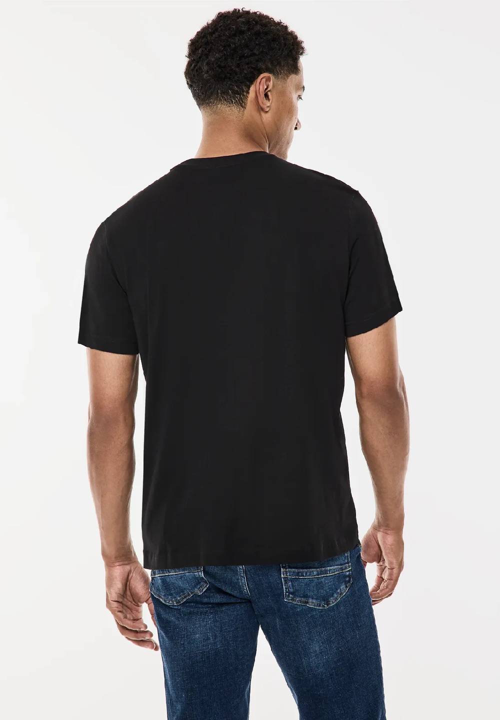 Street One T-Shirt mit glänzendem Print Saisonschlussverkauf