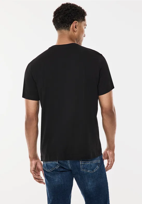 Street One T-Shirt mit glänzendem Print Saisonschlussverkauf