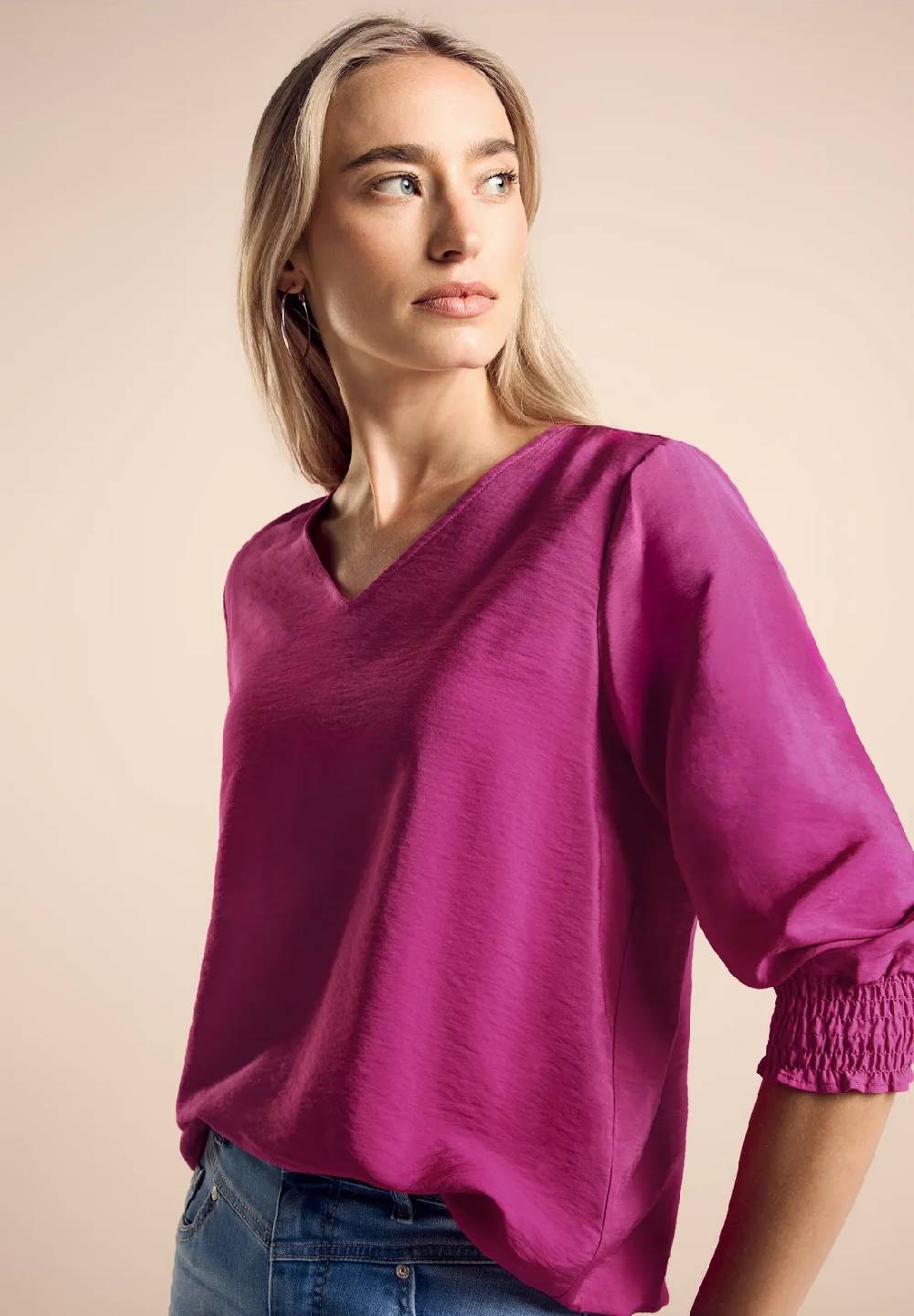 Street One Bluse mit Smock-Detail Kauf eins, bekomm eins gratis