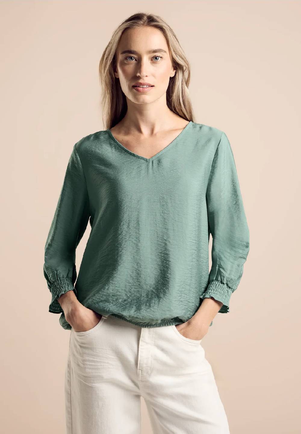 Street One Bluse mit Smock-Detail