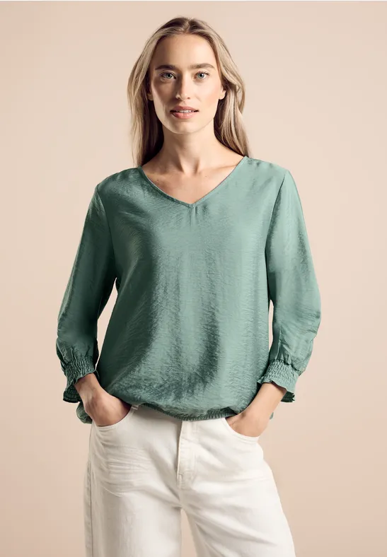 Street One Bluse mit Smock-Detail Tägliche Deals