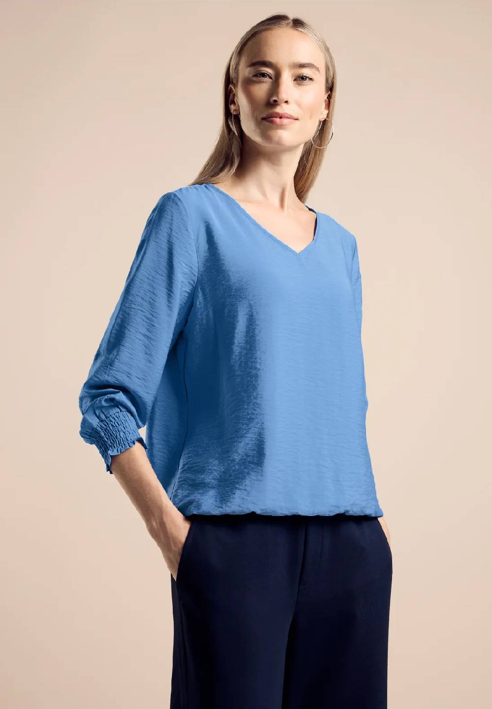 Street One Bluse mit Smock-Detail Sonderangebote