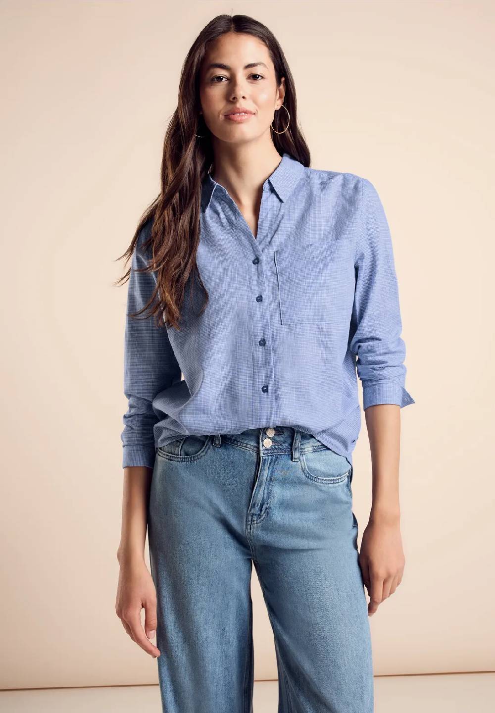Street One Chambray-Bluse Letzte 3 Tage