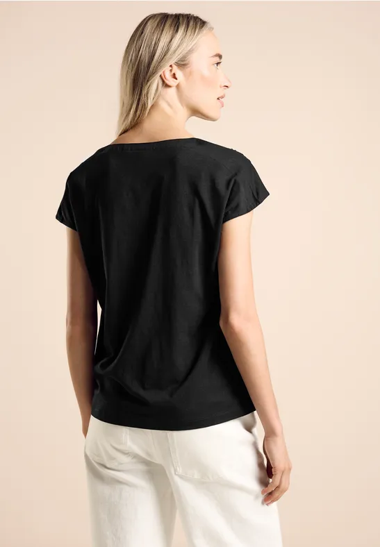 Street One Jersey-T-Shirt Bis zu 50% Rabatt