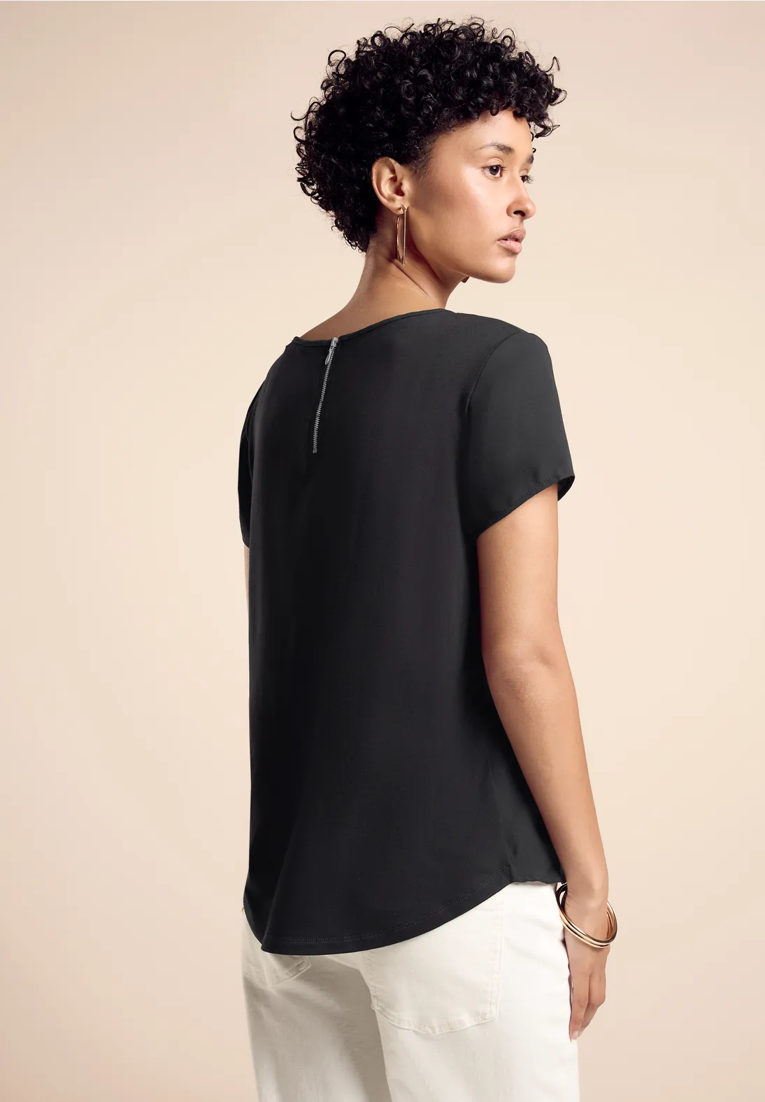 Street One Materialmix-T-Shirt Discount Store für neue Produkte