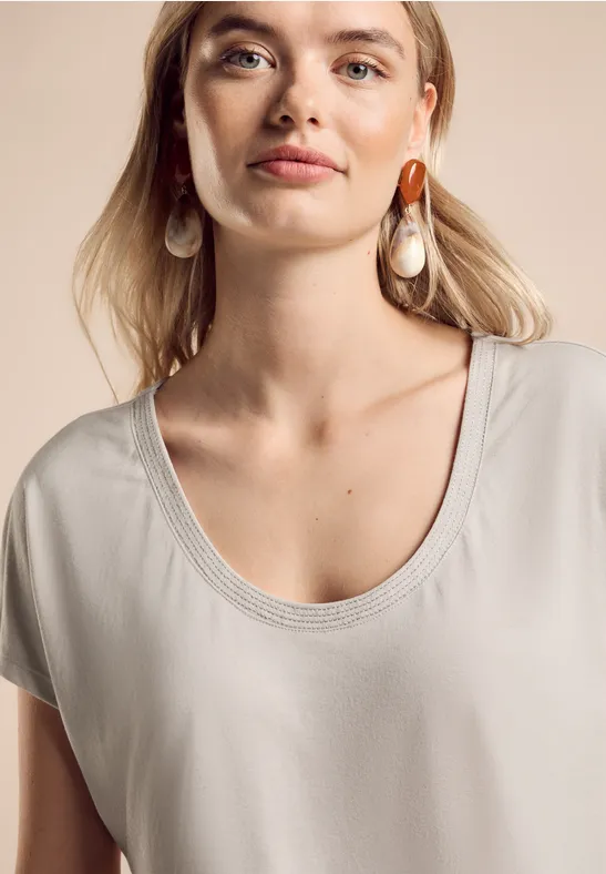 Street One Shirt im Silk-Look 50% Rabatt für begrenzte Zeit