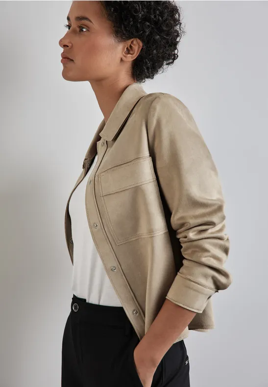 Street One Jacke in Velours-Optik Auslauf