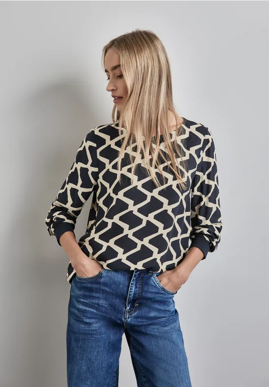 Street One Bluse mit Tape-Details im Angebot