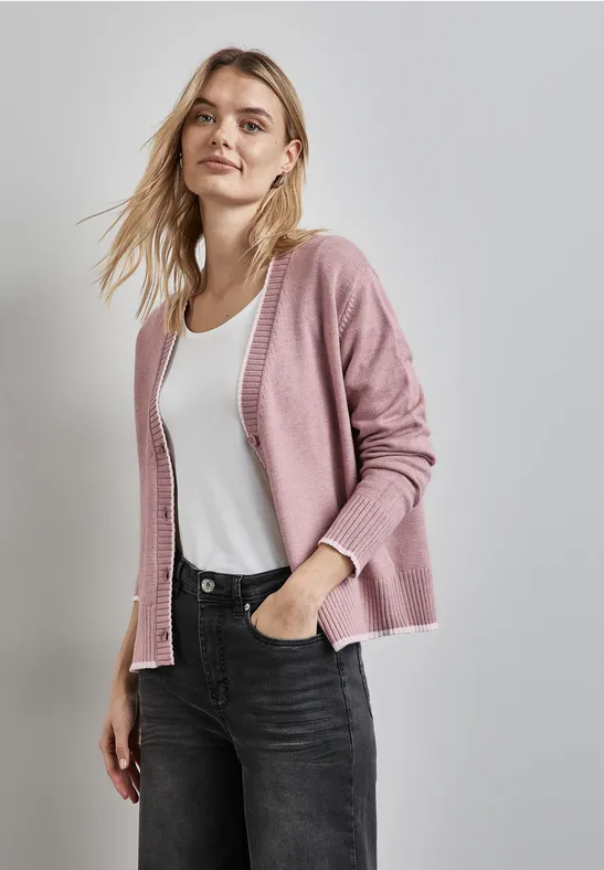 Street One Cardigan mit Tipping Fabrikverkauf