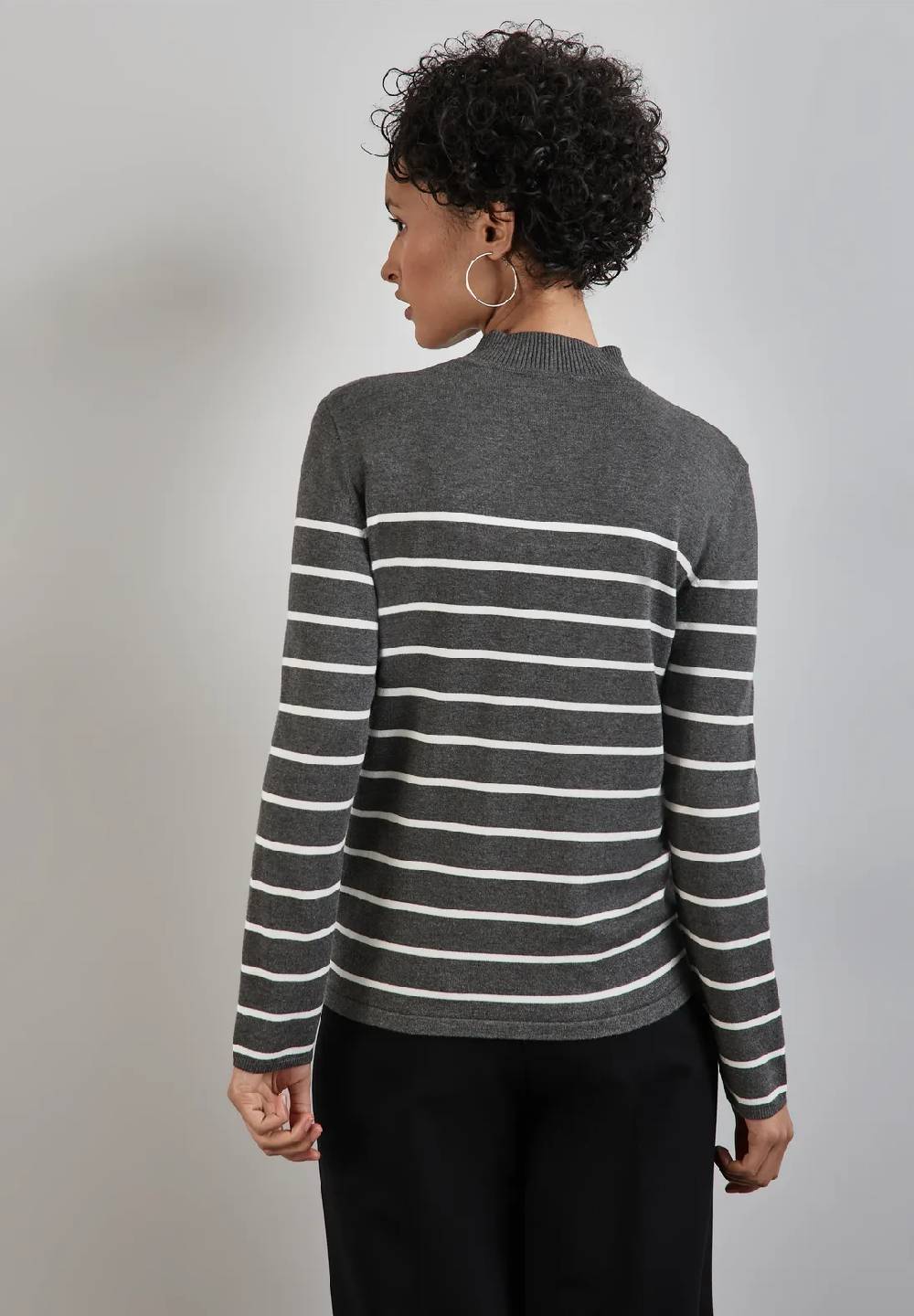 Street One Gestreifter Basic Pullover Vatertagsangebot