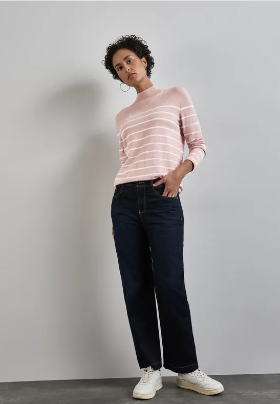 Street One Gestreifter Basic Pullover Jubiläumsangebot