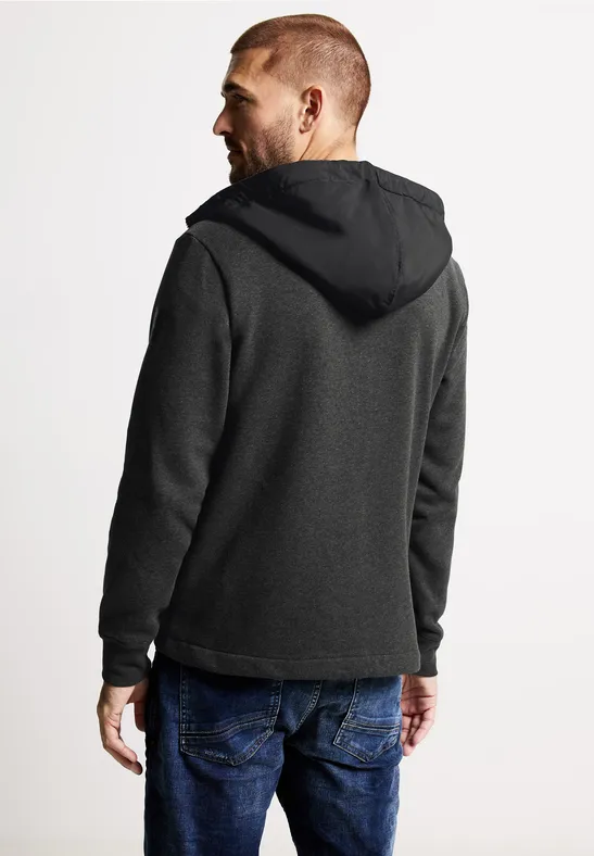 Street One Sweatjacke im Materialmix Heißer Verkauf