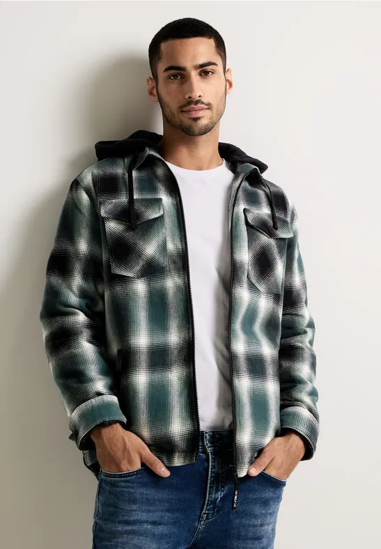 Street One Padded Overshirt mit Kapuze Blitzangebot