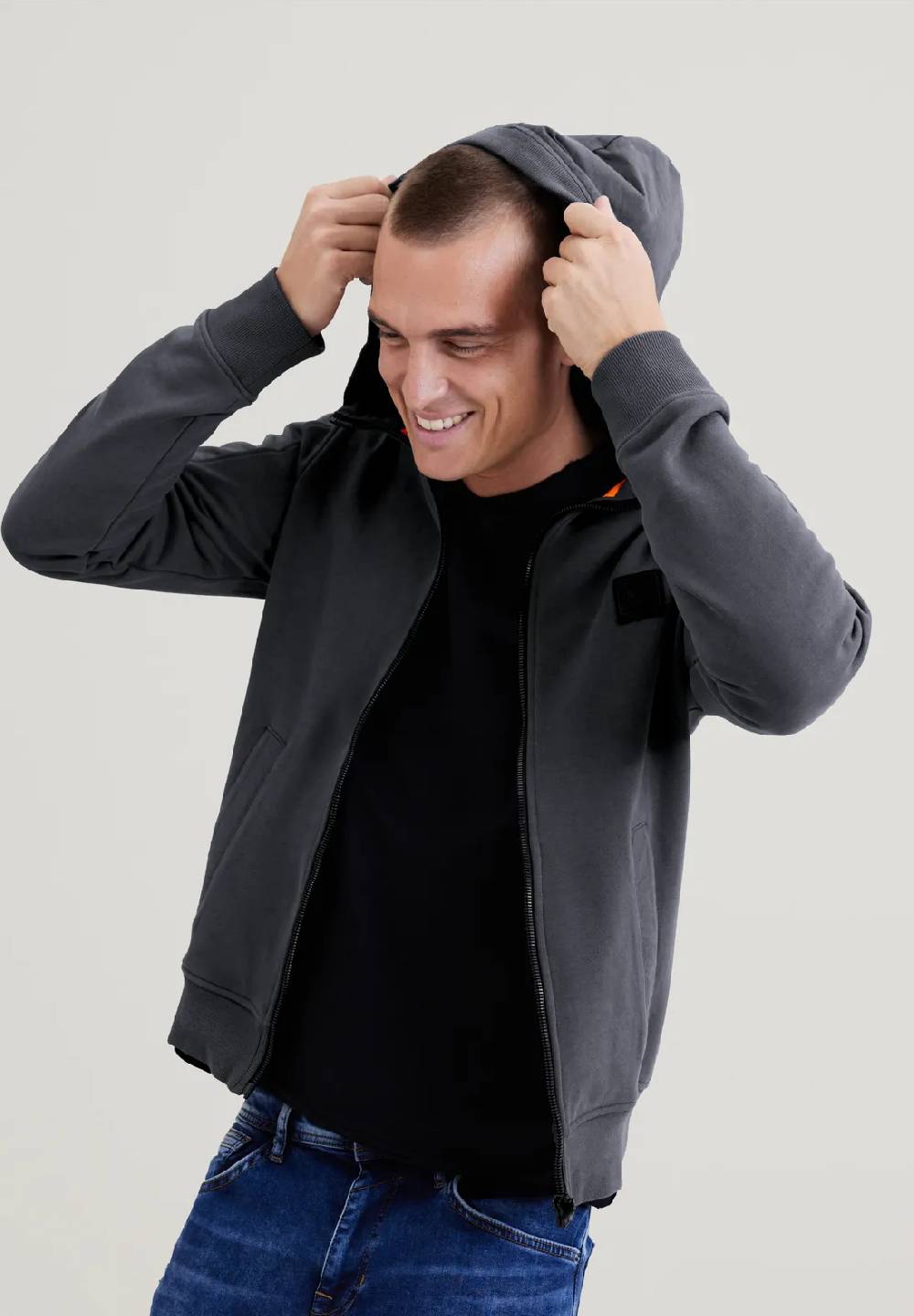 Street One Sweatshirtjacke mit Kapuze Kostenlose Rückgabe