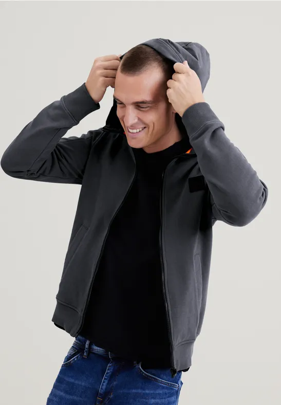 Street One Sweatshirtjacke mit Kapuze Kostenlose Rückgabe