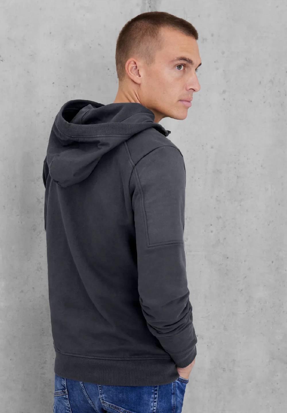 Street One Sweatshirtjacke mit Kapuze Kostenlose Rückgabe