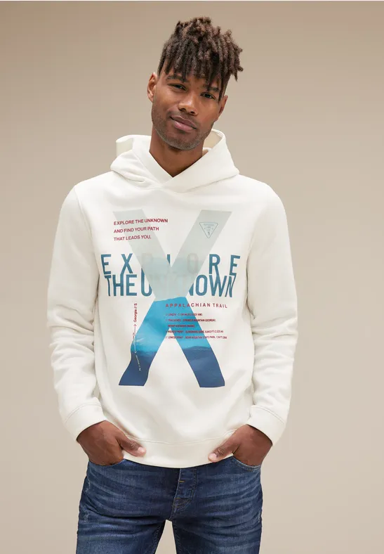 Street One Kapuzenpulli mit Frontprint Neueste Stile