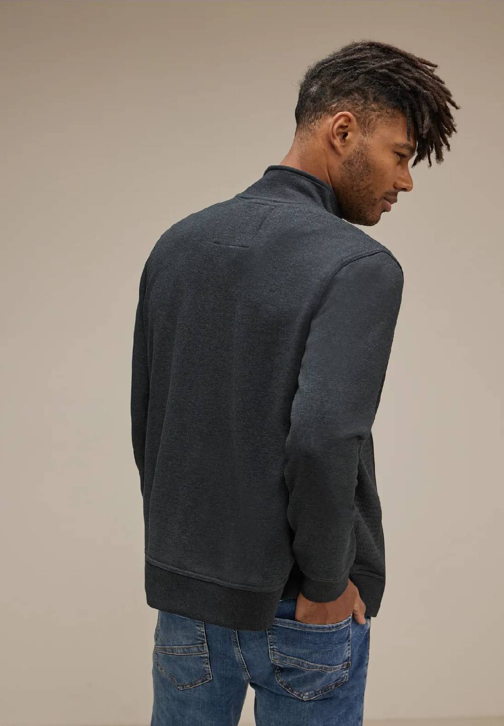 Street One Strukturmix Sweatjacke Sonderangebot der Fabrik