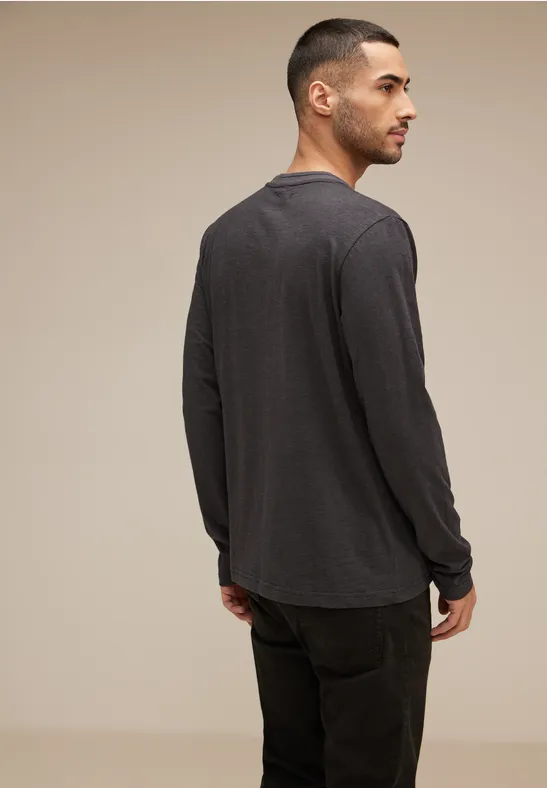 Street One Henleyshirt mit Brustprint Bis zu 55% Rabatt