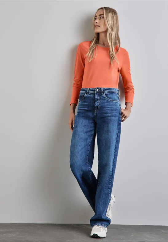 Street One Basic Langarmshirt Discount Store für neue Produkte