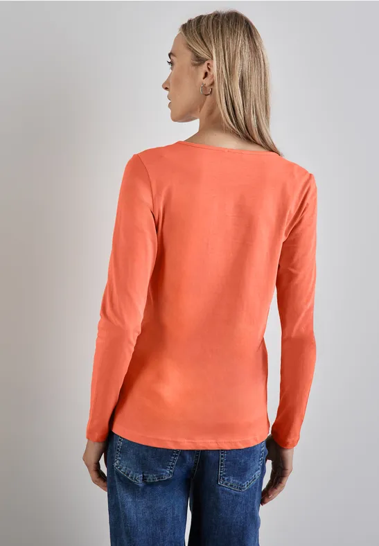Street One Basic Langarmshirt Discount Store für neue Produkte