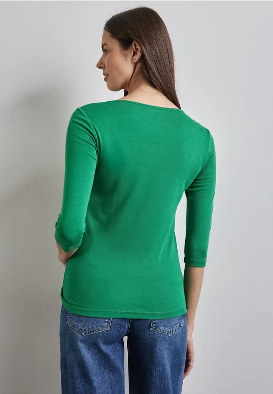 Street One Basic T-Shirt mit 3/4 Arm - Style PANIA Super Rabatt