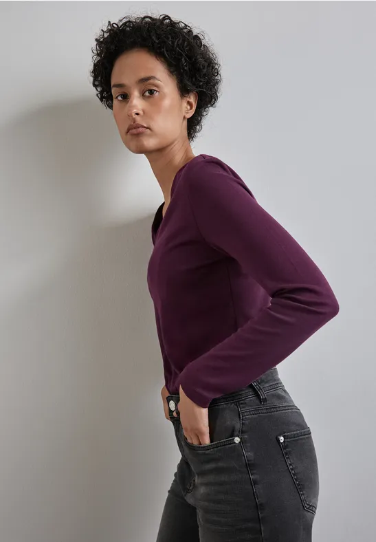 Street One Shirt mit Herzausschnitt Kostenloser Versand international
