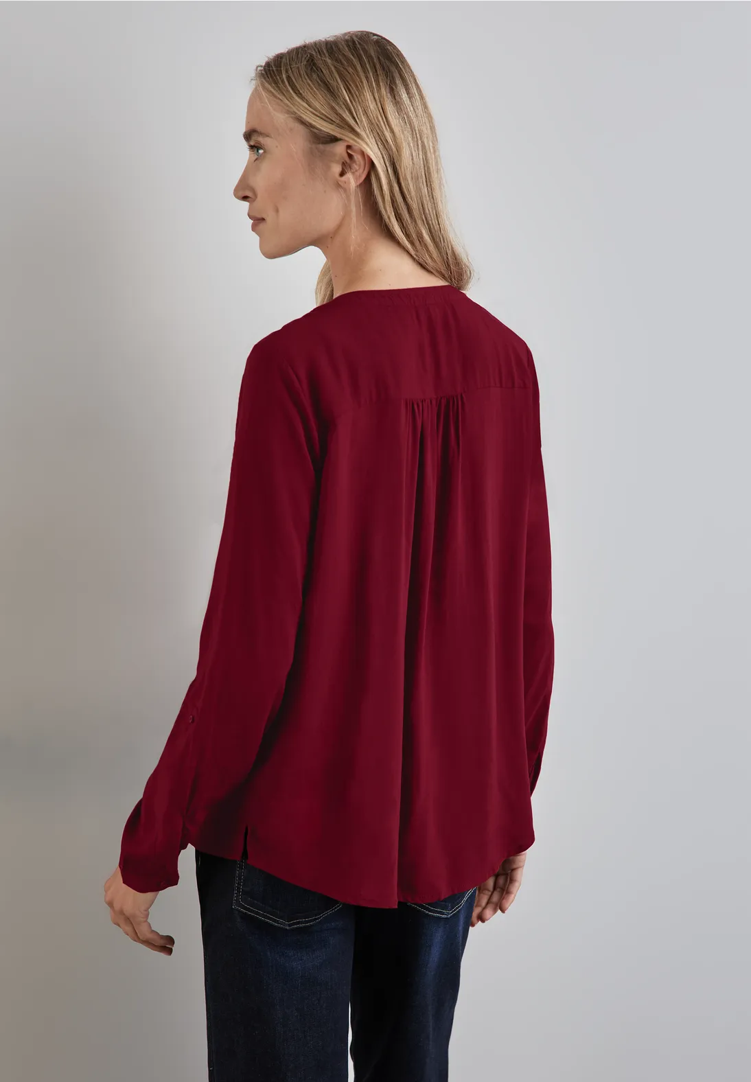 Street One Basic Bluse in Unifarbe Speichern exportieren