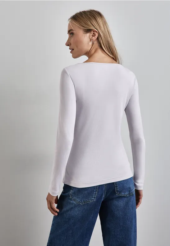 Street One Shirt mit U-Boot-Ausschnitt Hotsell