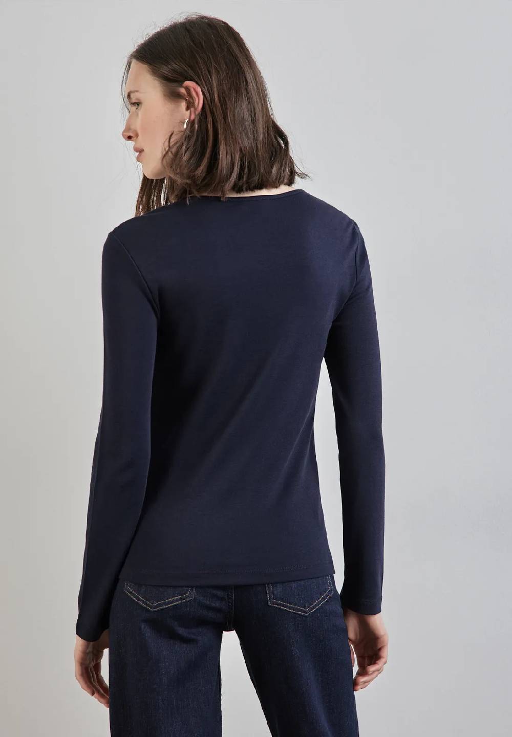 Street One Shirt mit Herzausschnitt Günstiger Verkauf