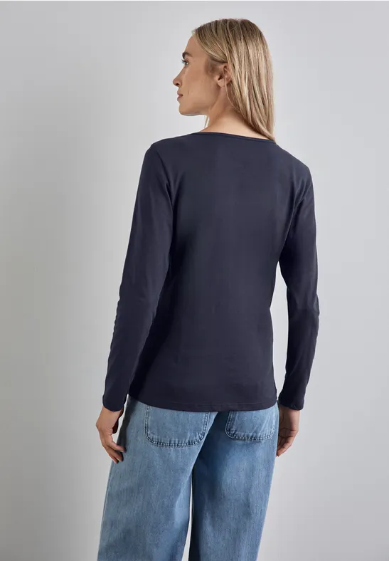 Street One Basic Langarmshirt Kostenloser Versand